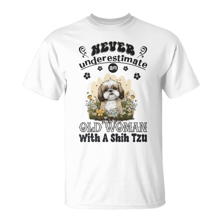 Shih Tzu Flowers T-Shirt