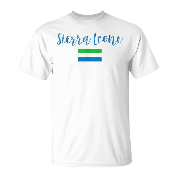 Sierra Leone Sierra Leone Flag Vintage T-Shirt