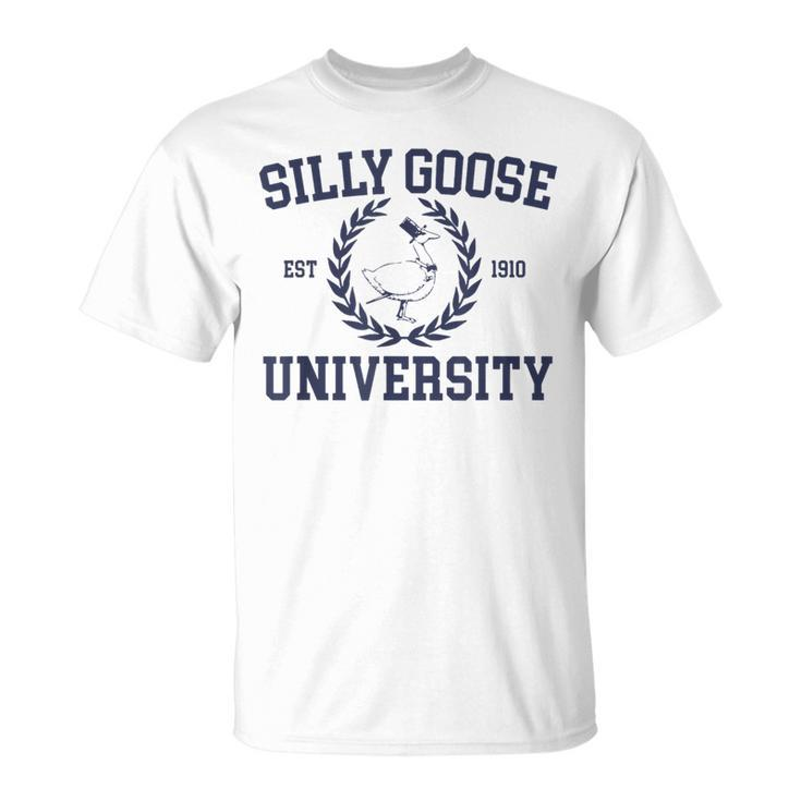 Silly Goose University Silly Goose University Meme Clothing T-Shirt