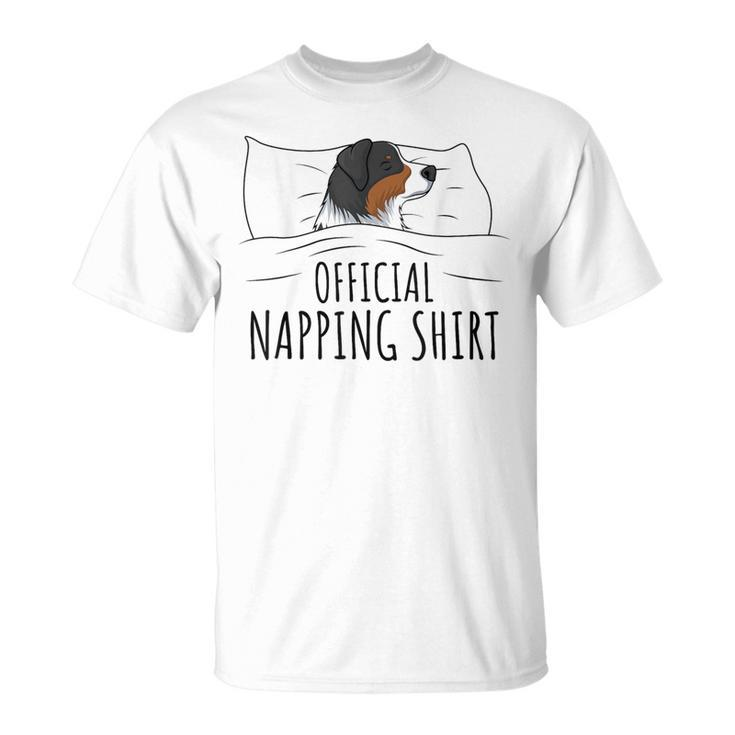 Sleeping Australian Shepherd Pyjamas Official Napping T-Shirt