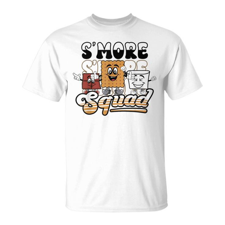Smores Squad Marshmallow Camping Crew Campfire Matching T-Shirt