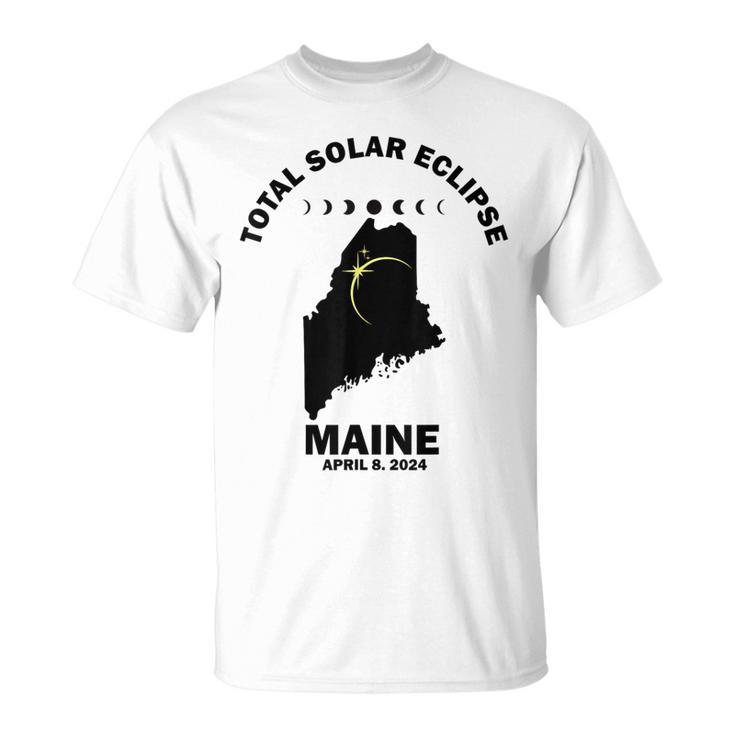 Solar Eclipse 2024 Maine Solar Eclipse T-Shirt