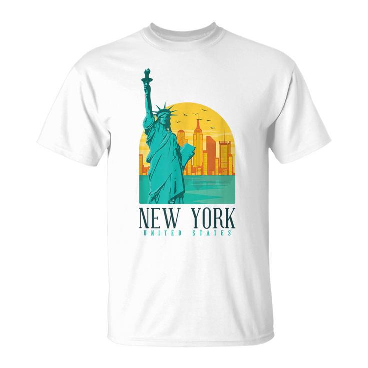 Statue Of Liberty Retro Vintage New York City Nyc Ny T-Shirt