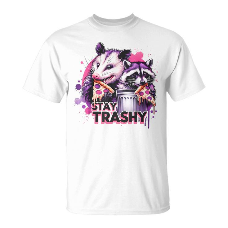 Stay Trashy Raccoon Animal For Women T-Shirt