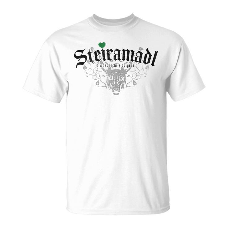 Steiramadl Wozechts Original Steirisch Madl Steiermark T-Shirt