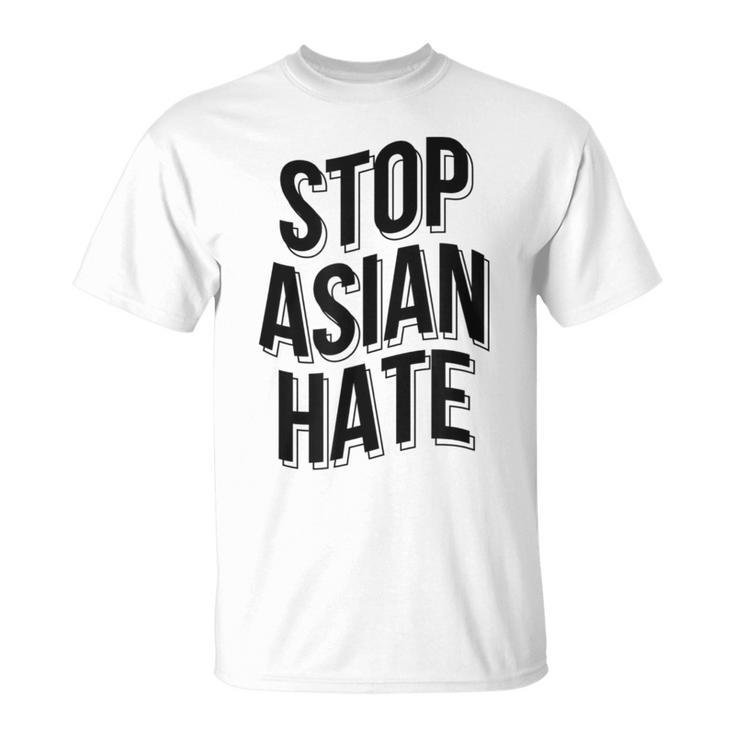 Stop Asian Hate Wavy Asian American Pride Love Aapi Ally T-Shirt