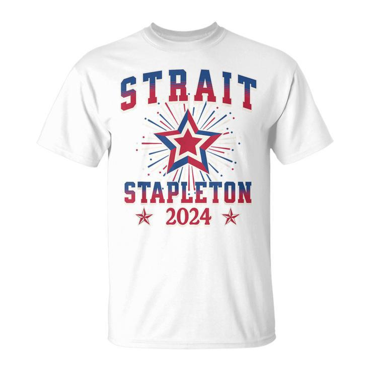 Strait Stapleton Patriotic Stars Usa America Concert T-Shirt