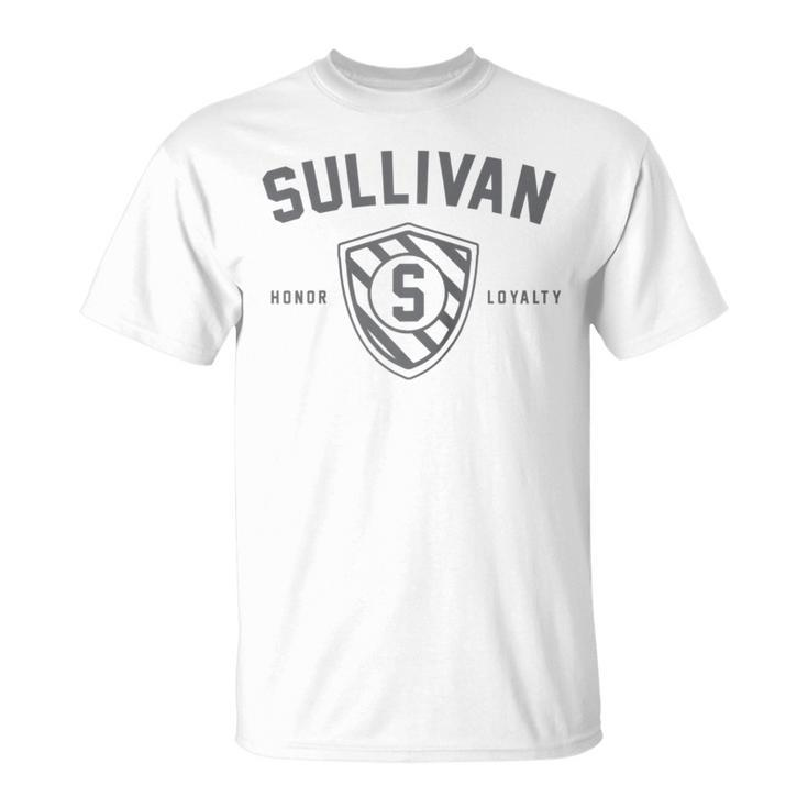 Sullivan Family Shield Last Name Crest Matching T-Shirt