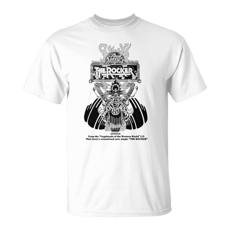 T-shirt The Rocker Ailes & Couronne, Style Rock & Moto