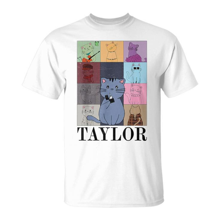 Taylor Personalized Name I Love Taylor Girl Groovy 70'S T-Shirt