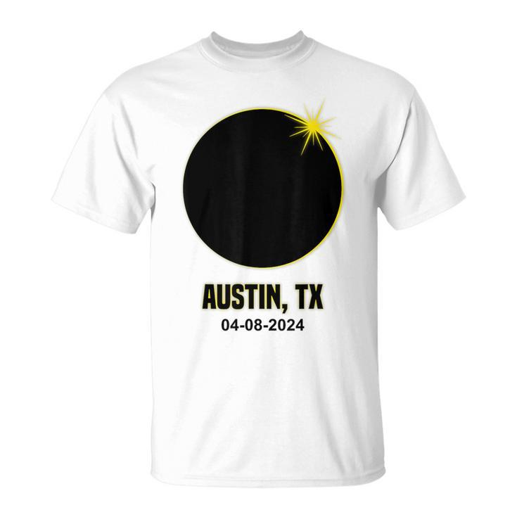 Total Solar Eclipse Austin 2024 Texas Austin Eclipse T-Shirt