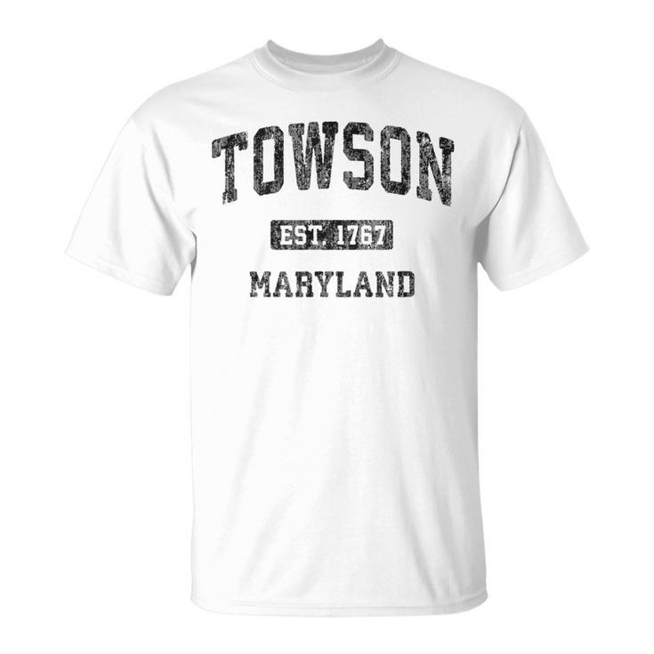 Towson Maryland Md Vintage Athletic Sports T-Shirt