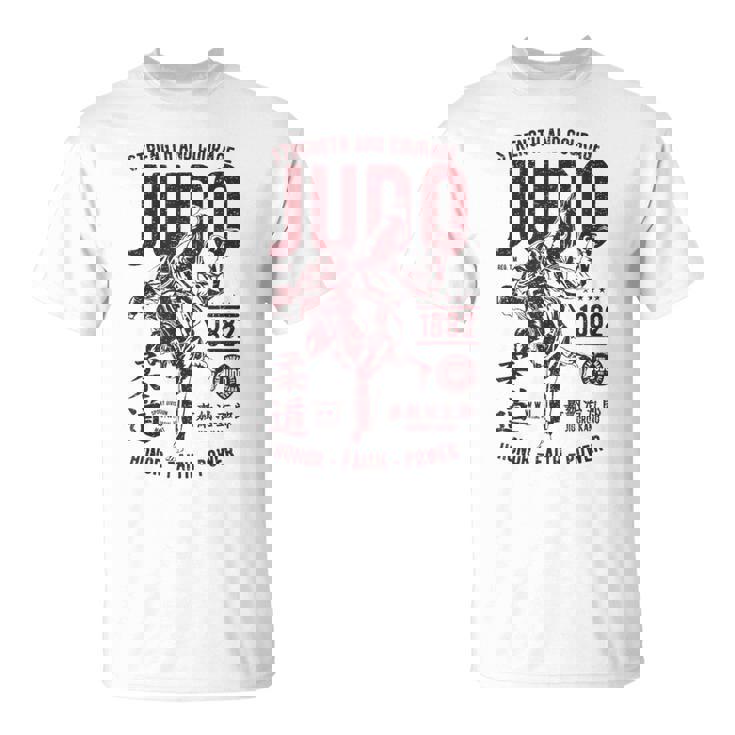 Traje De Judo Retro Desgastado Hombresintage Judo Camiseta unisex