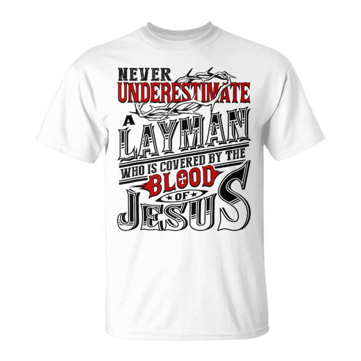 Never Underestimate Layman Family Name T-Shirt