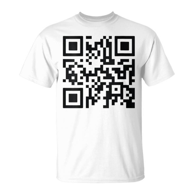 Unique Qr-Code With Humorous Hidden Message T-Shirt