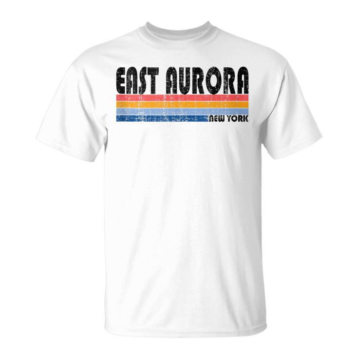 Vintage 70S 80S Style East Aurora Ny T-Shirt