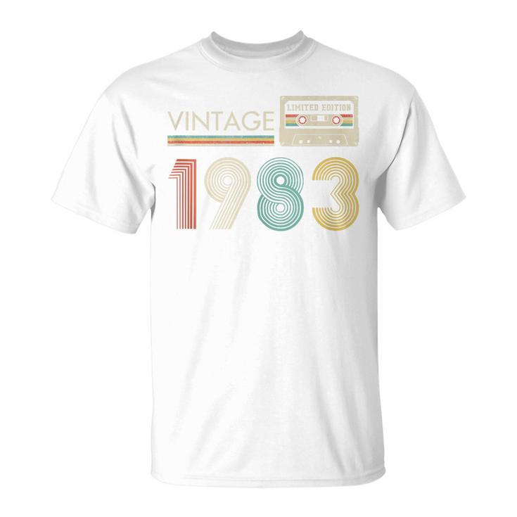 Vintage Cassette Limited Edition 1983 Birthday T-Shirt