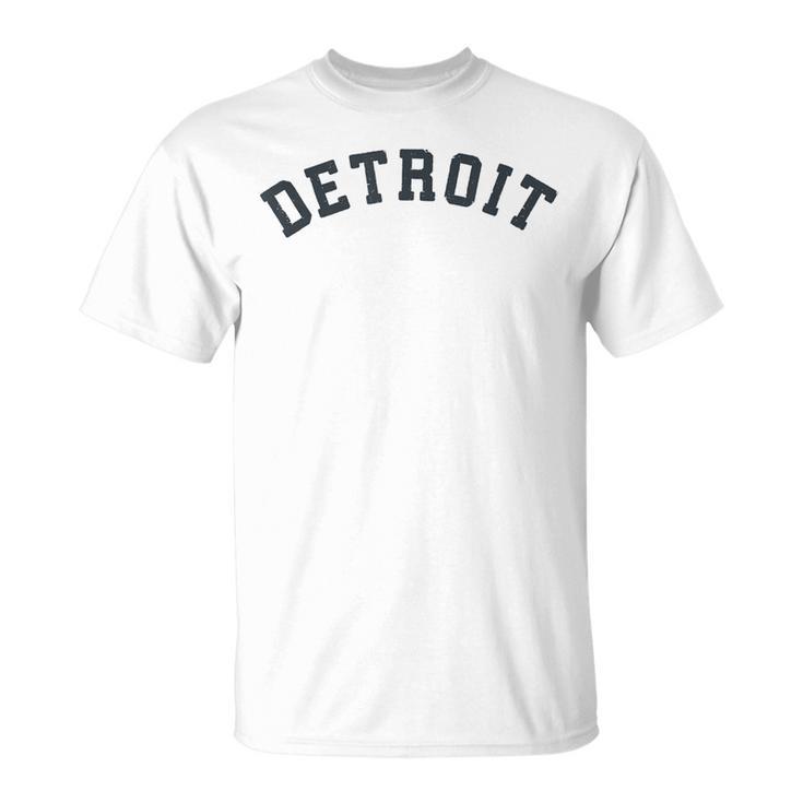 Vintage Detroit T Old Retro Detroit Sports T-Shirt