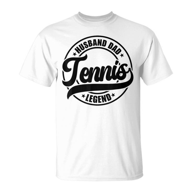 Vintage Retro Husband Dad Tennis Legend Father's Day T-Shirt