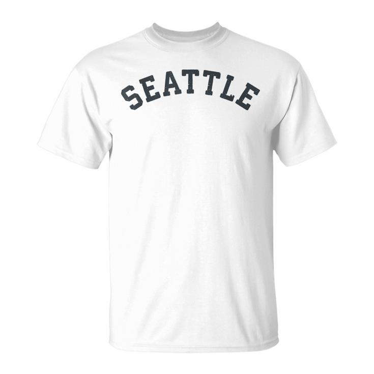 Vintage Seattle T Old Retro Seattle Sports T-Shirt