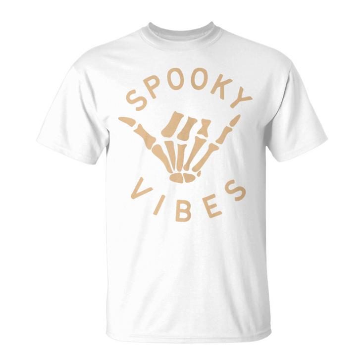 Vintage Spooky Vibes Trick-Or-Treat Scary Horror T-Shirt