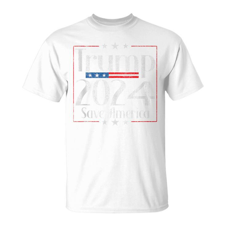 Vintage Trump 2024 Save America Vote Trump 2024 T-Shirt