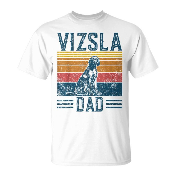 Vizsla Dad Vintage Hungarian Vorstehung Dog Vizsla Dad T-Shirt