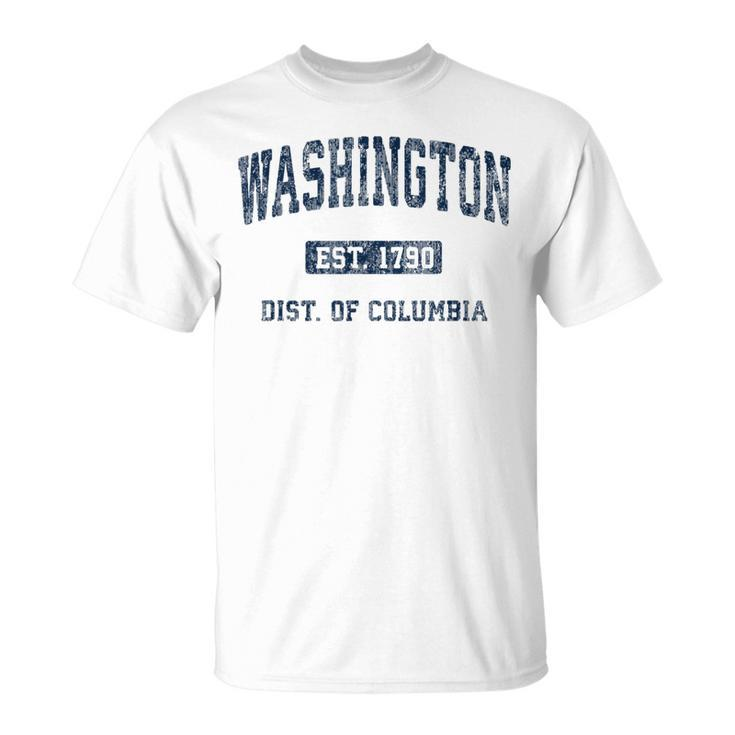 Washington Dc Vintage Athletic Sports T-Shirt