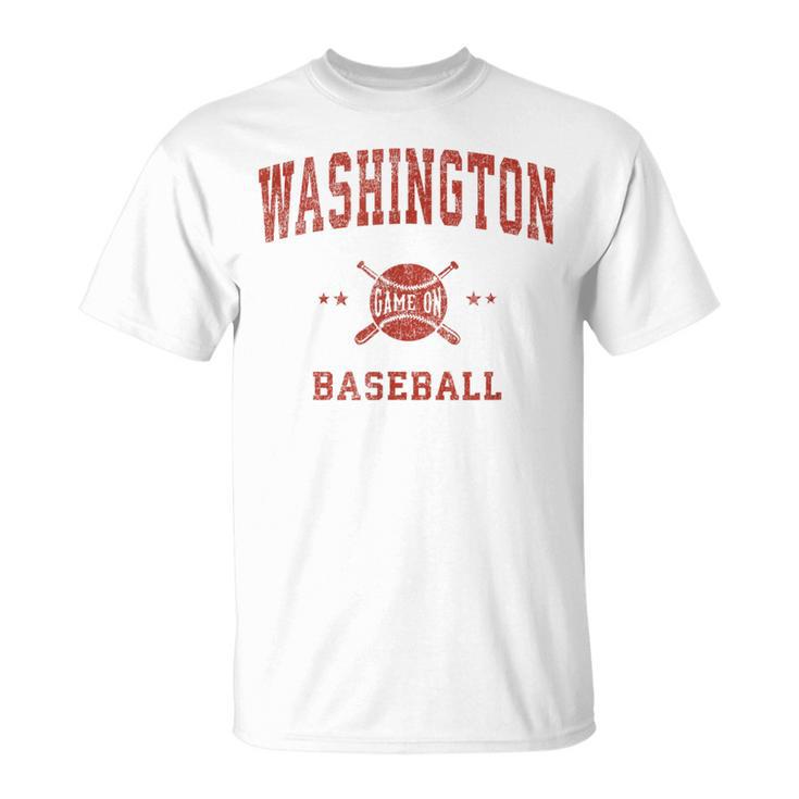 Washington Vintage Baseball Throwback Retro T-Shirt