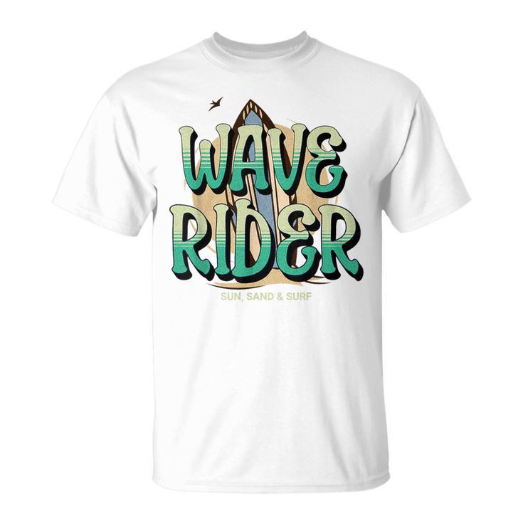 Wave Rider Surfing Surfboard Men T-Shirt