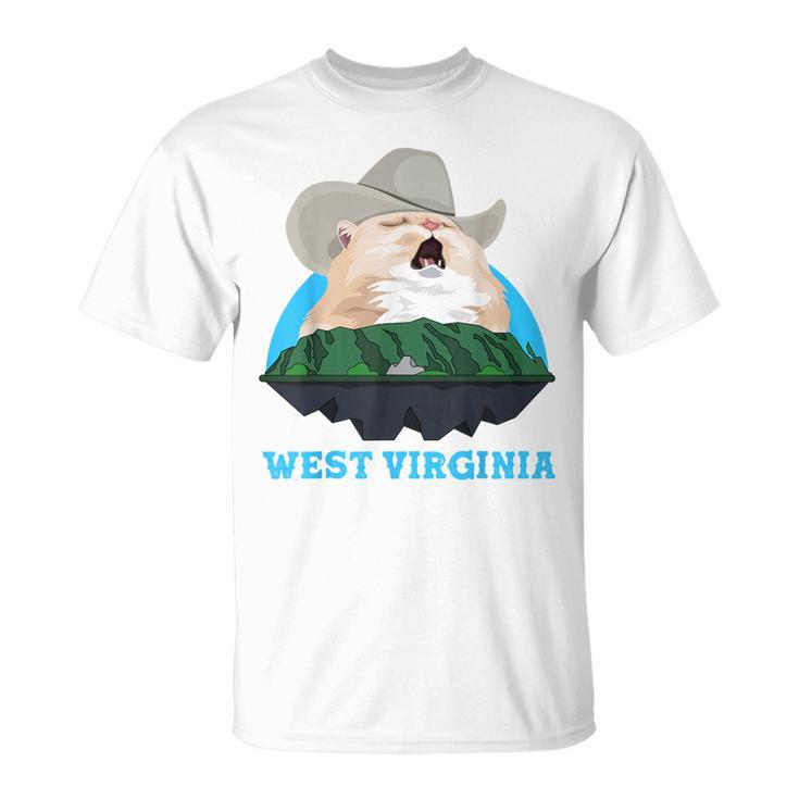 West Virginia Cowboy Cat Singing Meme Meowdy T-Shirt