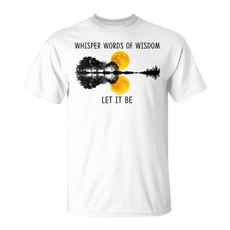 Whisper Words Of Wisdom Let-It Be Guitar Lake Shadow T-Shirt