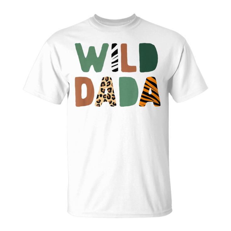 Wild Dada Zoo Born Wild Birthday Safari Jungle Family T-Shirt