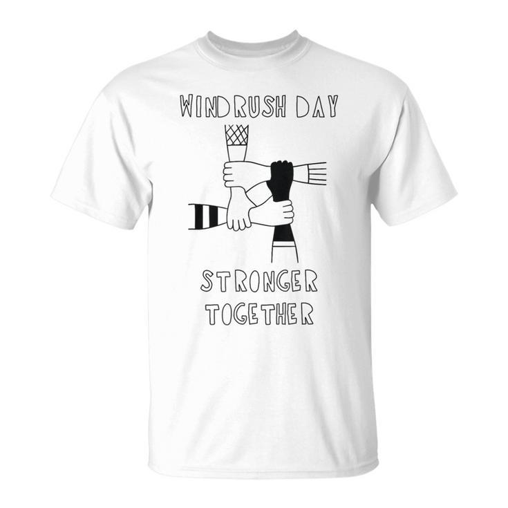 Windrush Day 2020 Stronger Together History Moment T-Shirt