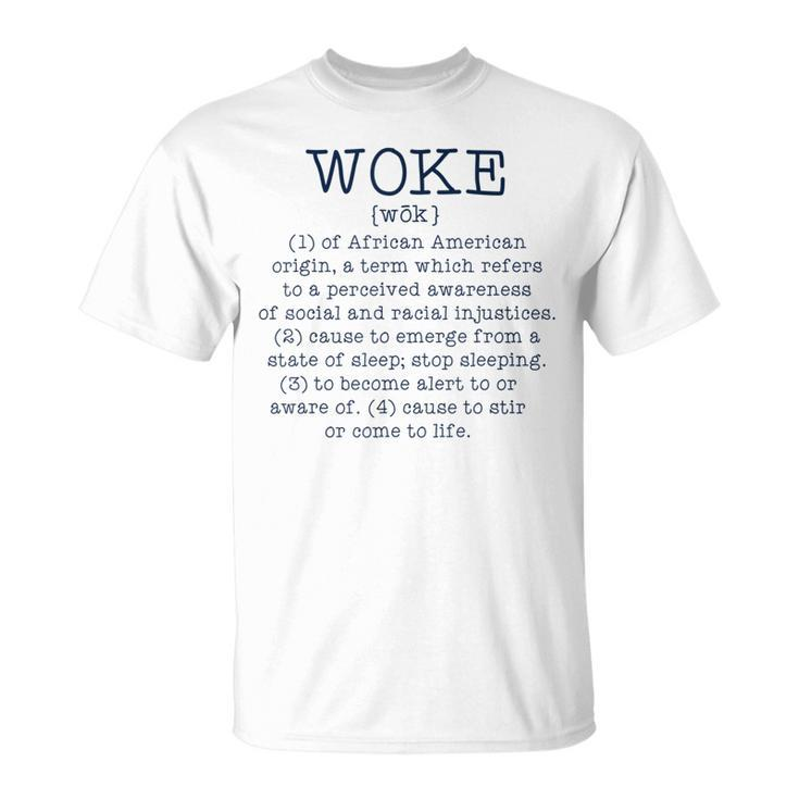 Woke Protest Equality Human Rights Black Lives Matter Stay T-Shirt