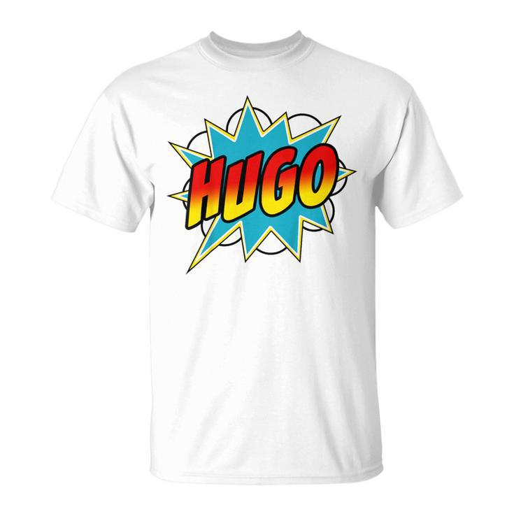 Youth Boys Hugo Comic Book Superhero Name T-Shirt