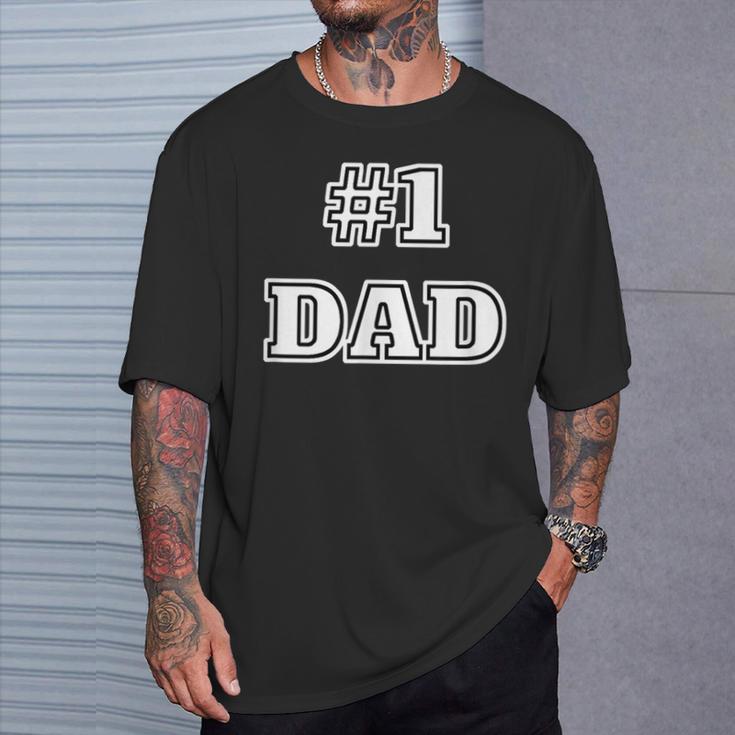 1 Papa T-Shirt Geschenke für Ihn