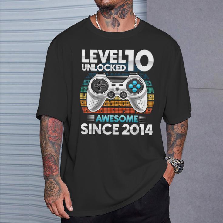 10 Yr Bday Son Boy Gamer 10Th 10 Year Old Birthday T-Shirt Gifts for Him