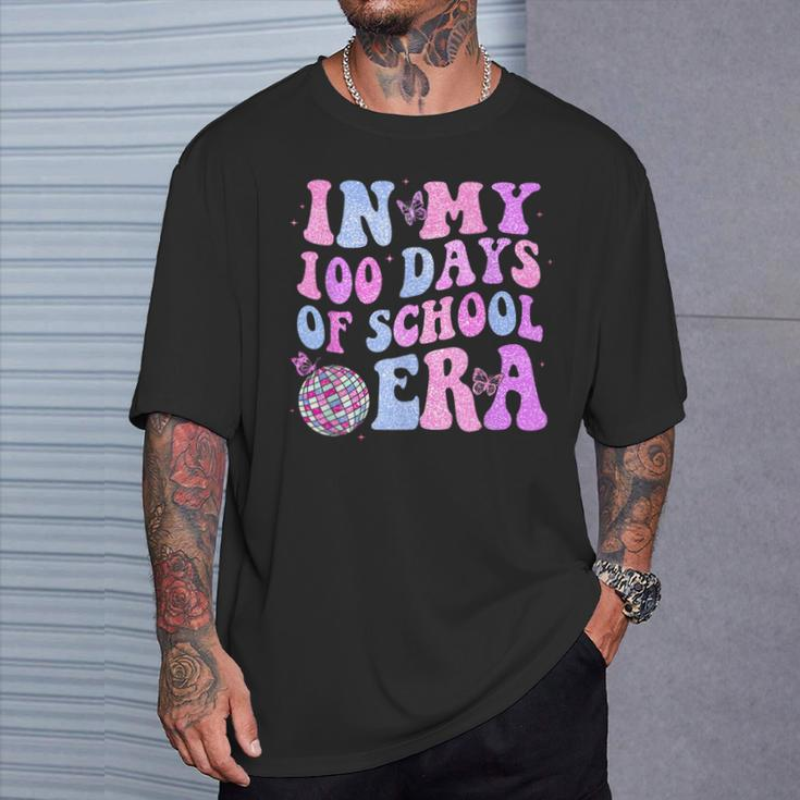 In My 100 Days Of School Era Retro Disco 100Th Day Of School T-Shirt Gifts for Him