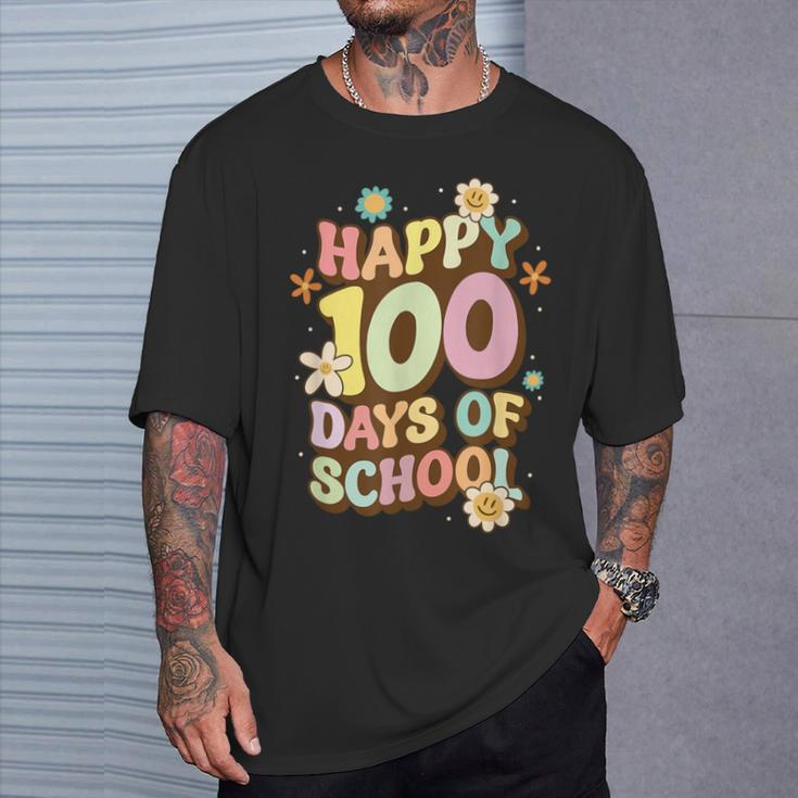 100Th Days Of School Happy 100 Days Of School T-Shirt Gifts for Him