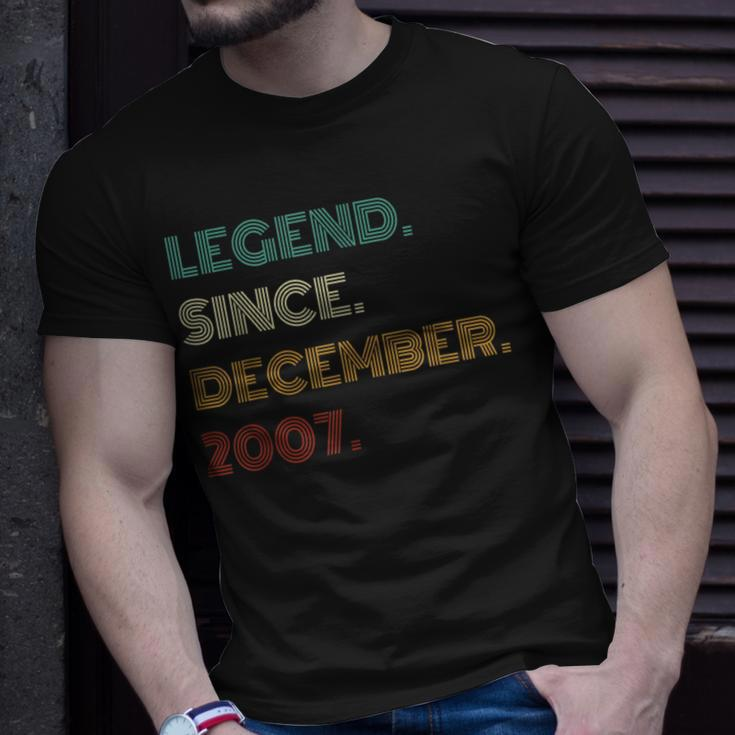 16 Years Old Legend Since December 2007 16Th Birthday T-Shirt Gifts for Him