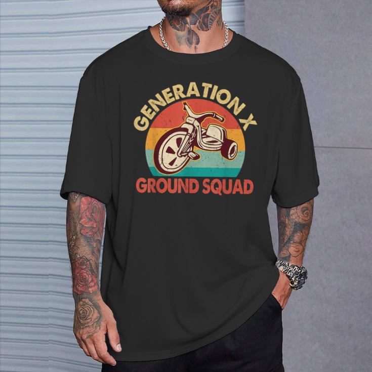 1965-1980 Generation Gen X Generation X Ground Squad T-Shirt Gifts for Him