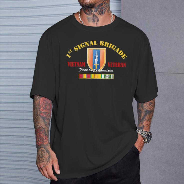 1St Signal Brigade Vietnam Veteran T-Shirt Gifts for Him