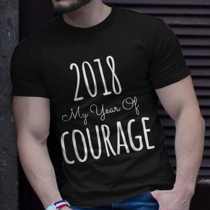 2018 My Year Of Courage New Year's Resolution T-Shirt Gifts for Him