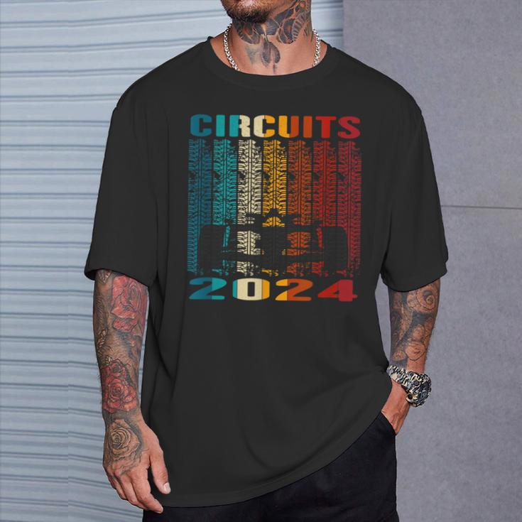 2024 Schedule Formula Racing Formula Car Retro Vintage T-Shirt Gifts for Him