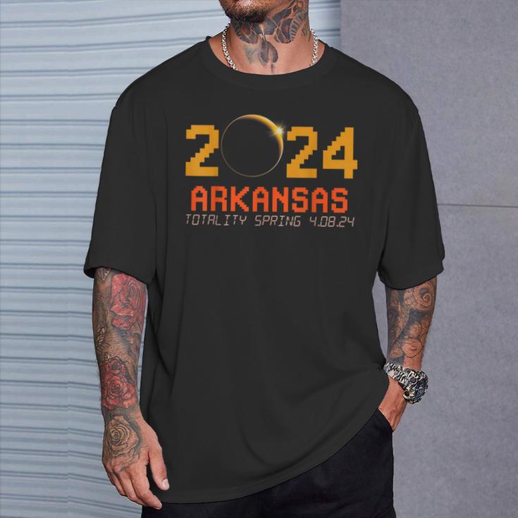 2024 Solar Eclipse American Totality Spring 40824 Arkansas T-Shirt Gifts for Him