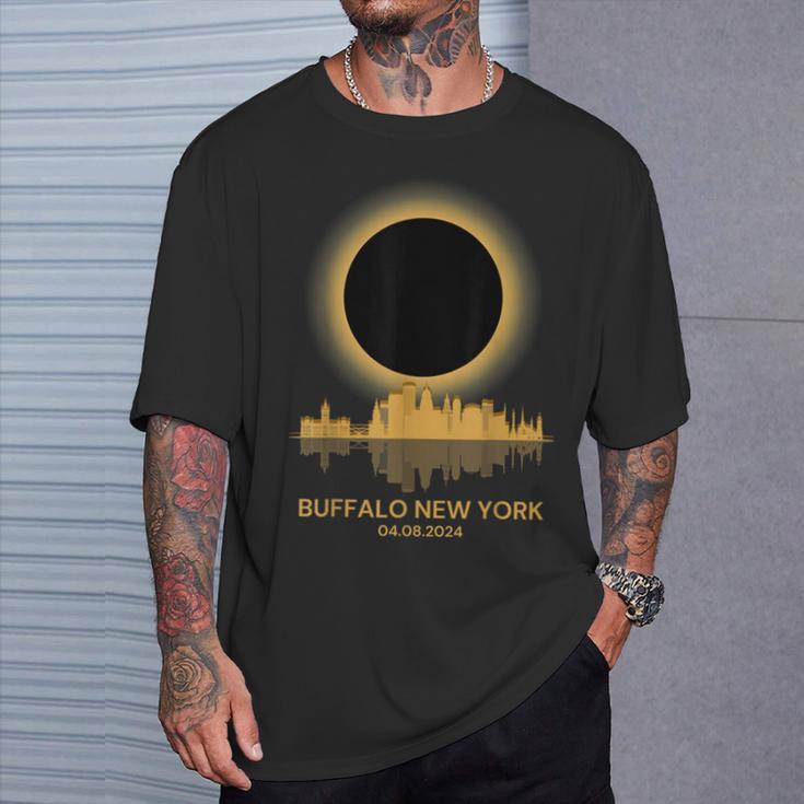 2024 Solar Eclipse Buffalo New York Souvenir Totality T-Shirt Gifts for Him