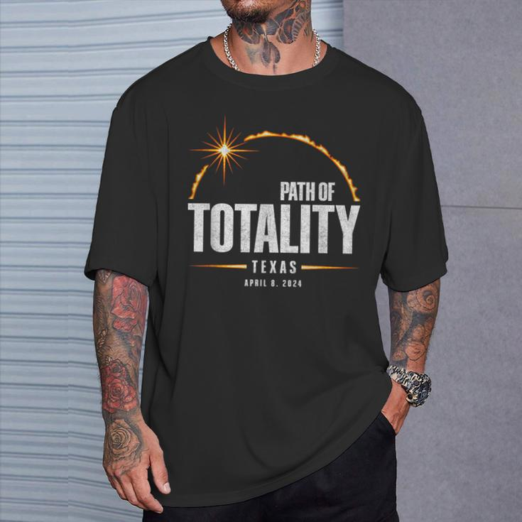 2024 Total Eclipse Path Of Totality Texas 2024 T-Shirt Gifts for Him