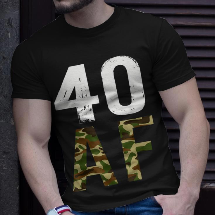 40 Af Vintage 40Th Birthday Military T-Shirt Gifts for Him