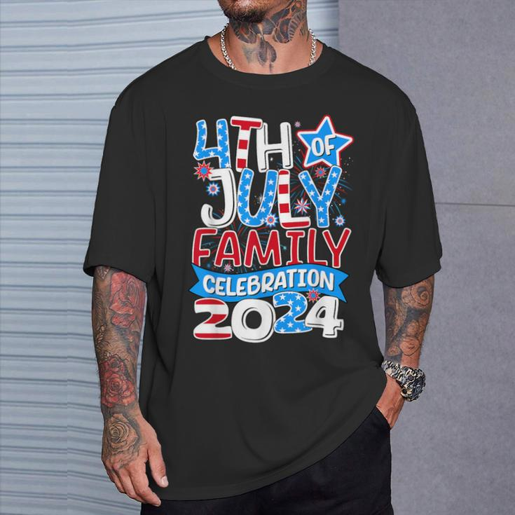 4Th Of July Family Celebration 2024 Family Matching Group T-Shirt Gifts for Him